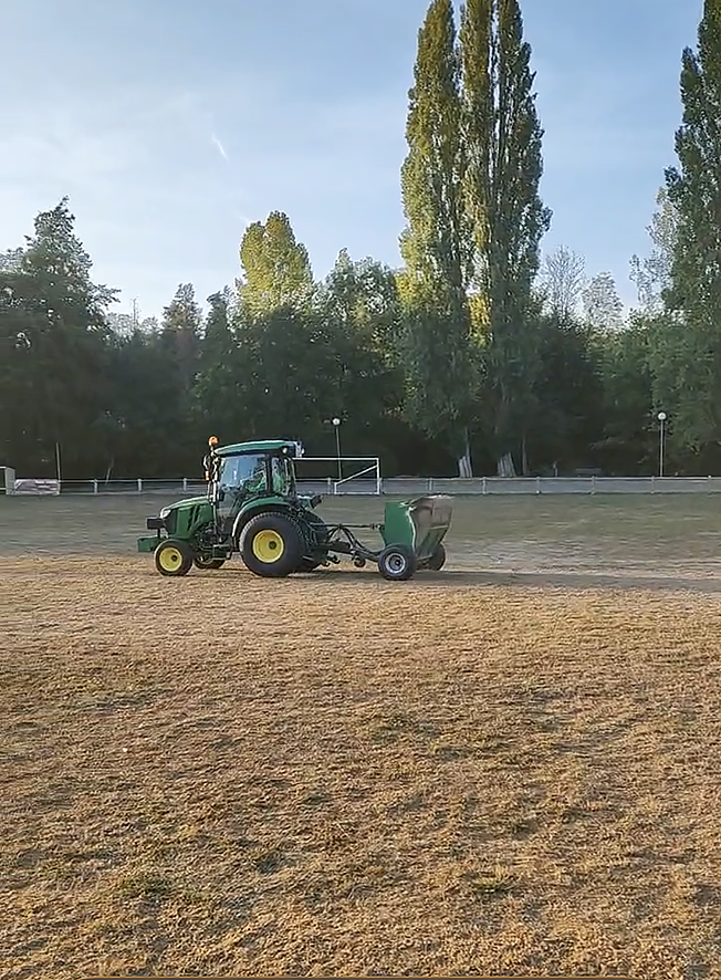 Travaux de réfection du terrain de la Lyre Sportive