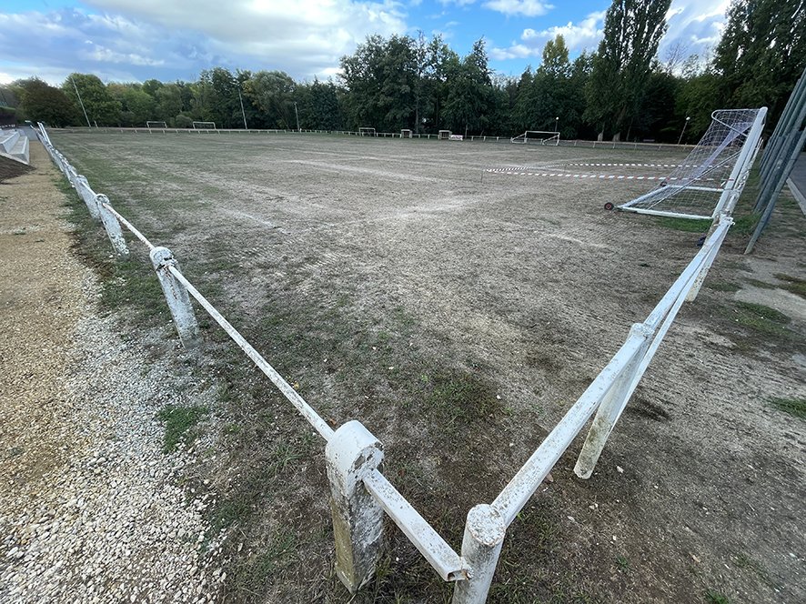 Travaux de réfection du terrain de la Lyre Sportive